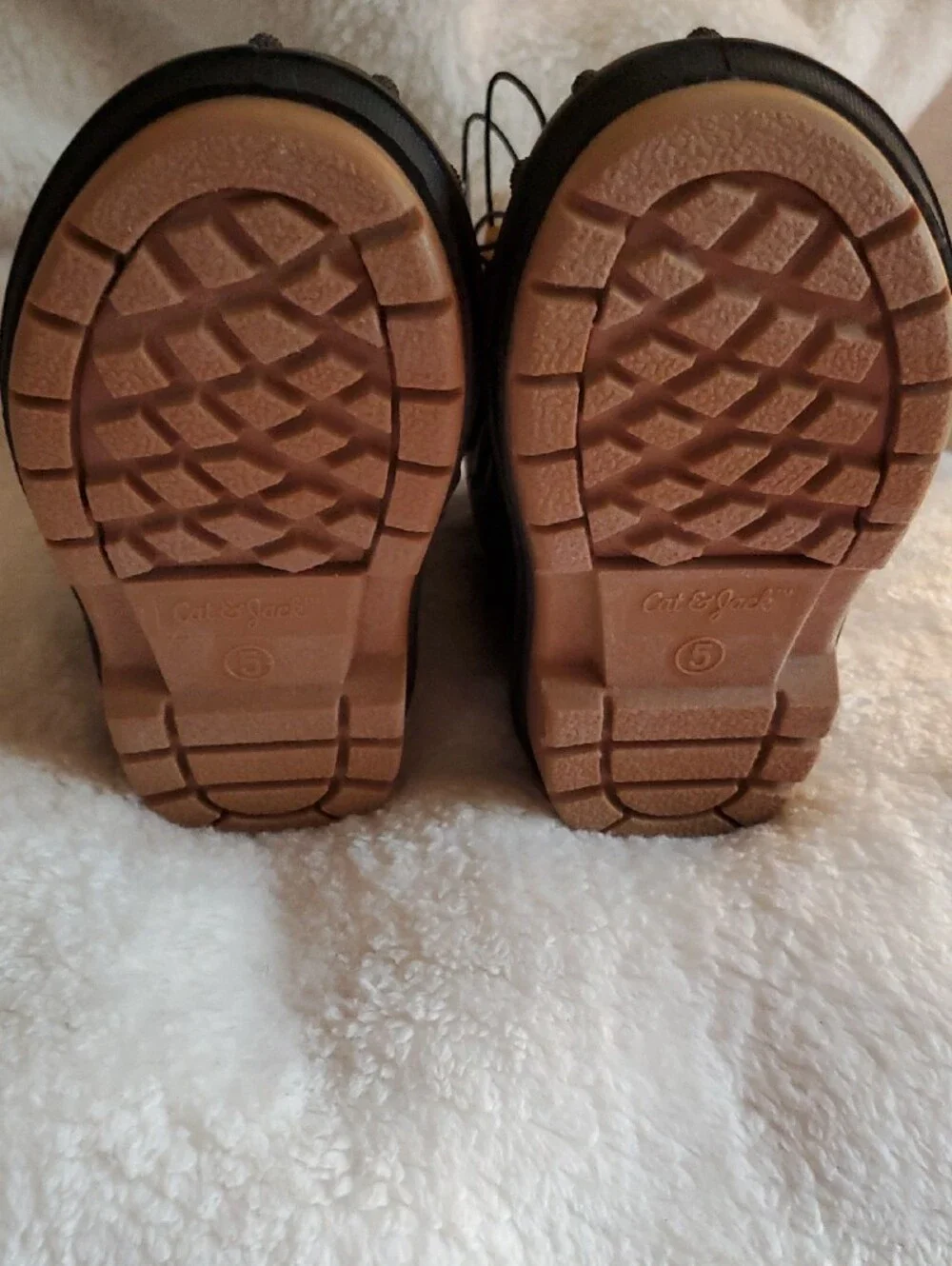 Cat & Jack Winter Snow Boots Black Waterproof Thermolite NWT Toddler Size 5